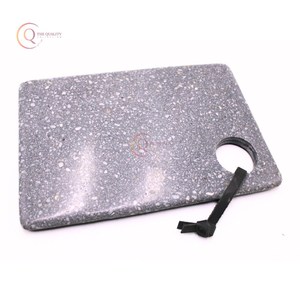 Planche à découper en marbre naturel de forme carrée, couleur personnalisée par les designers, épaisseur de 1,5 cm, passe au lave-vaisselle - Product Image 2