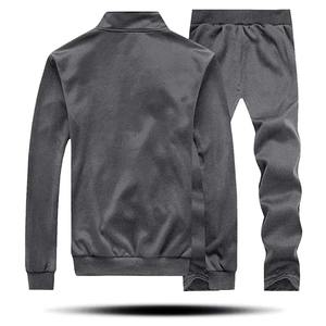 ชุดวอร์มสำหรับวิ่งจ๊อกกิ้งแขนยาวมีซิปพิมพ์ลายสำหรับผู้ชายระบายอากาศได้ดีและน้ำหนักเบา - Product Image 1