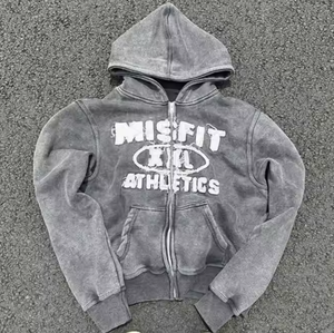 Sudaderas con capucha de alta calidad de algodón 100%, sudaderas con estampado de pantalla de gran tamaño de manga larga para hombres, sudaderas con capucha con hombros caídos y logotipo personalizado - Product Image 2