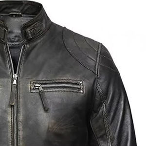 Chaqueta de Hombre de Piel de Vaca Recubierta, Ecológica, Impermeable, de Secado Rápido, con Cuello Alto, Logotipo Personalizado y Decoración Frontal - Product Image 5