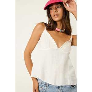 Blusa Informal de Muselina Bordada, 100% Poliéster, Manga Larga - Product Image 3