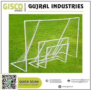 Qualité d'exportation indienne 4ft Tube en plastique coudes équipement d'entraînement de poteau de but classique GISCO pratique de Football blanc raisonnablement - Product Image 2