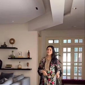 Ropa de diseñador para mujer, trabajo pesado, hilo de satén Tafela con Secuencia, traje de trabajo con pantalón y Dupatta listo para usar - Product Image 1