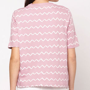 Camiseta de Algodón para Mujer de Uso Diario, Estilo Urbano Informal, Corte Regular, Otoño Invierno, Suave y Transpirable, OEM ODM, Logotipo Personalizado - Product Image 3