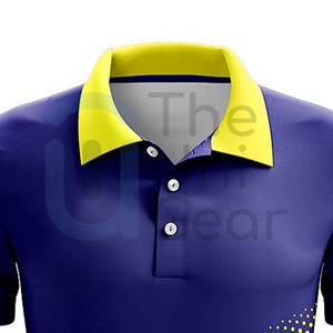 Golf personalizado para hombres y mujeres para camisas, cómodo, de alto rendimiento, transpirable, de punto, estampado completo, patrón sólido - Product Image 3