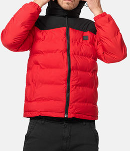 Veste matelassée pour homme 100% polyester, logo imprimé personnalisé, streetwear, design unique confortable, veste matelassée pour homme - Product Image 1