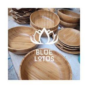 MEILLEURE VENTE Bol en bois de bambou Bol rond fait à la main écologique de haute qualité du Vietnam - Product Image 1