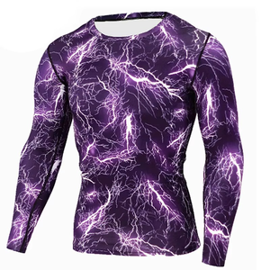 Chemise de compression pour homme Rashguard Haut de sport respirant à séchage rapide pour la gym, le yoga et l'entraînement - Product Image 5