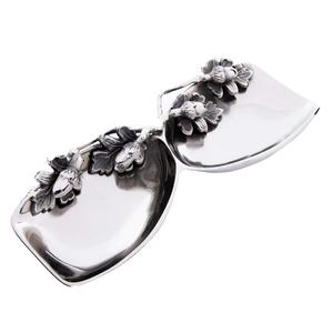 Bol à noix en aluminium design luxueux Restaurant Salade et fruits bol décoratif avec 2 compartiments - Product Image 1