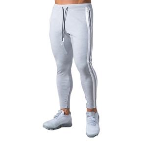 Pantalon de survêtement à rayures réfléchissantes pour homme, en tissu Polyester et Spandex, coupe ajustée, à empiler, nouvelle mode - Product Image 1
