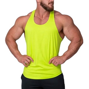 Wholesale Customizable Men's Sporty 100% Cotton <b>Singlet</b> Sportswear with Offset Printing for Gym Fitness - Product Image 1