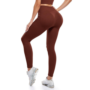 Legging de entrenamiento de algodón 100% de cintura alta para mujer, estilo deportivo informal transpirable, Color y tamaño personalizados, gimnasio, ODM, venta al por mayor - Product Image 6