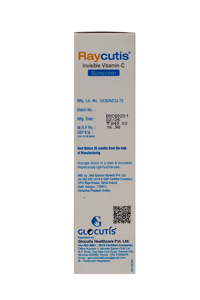 Crème solaire Raycutis à la vitamine C SPF50 PA+++ à large spectre, fini mat, résistante à l'eau, 50g - Product Image 3