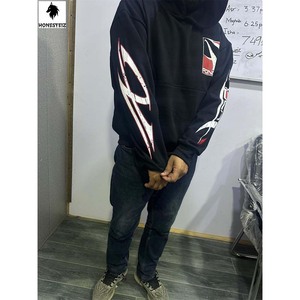 เสื้อฮู้ดดี้ผู้ชายผ้าฝ้ายเฟรนช์เทอร์รี่หนานุ่มพิมพ์ลายดิจิทัลปักลายเพชรแบบซันเฟดสำหรับฤดูหนาว - Product Image 2