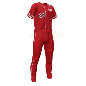 Uniforme de Béisbol Moderno y Popular, Diseño Personalizado de Dos Piezas, Unisex, Transpirable, Talla Grande, 100% Poliéster - Product Image 4
