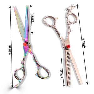 Ciseaux de coiffure professionnels texturisants et effilants à 30 dents en acier 440C – Outils de salon et de barbier – Vente en gros - Product Image 3