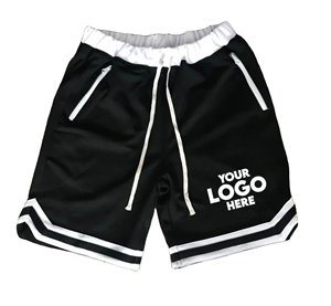 Pantalones cortos de gimnasio de secado rápido de dos pisos para hombre al por mayor, pantalones cortos de malla de deporte de entrenamiento de béisbol con patrón sólido, estilo informal Terry - Product Image 2