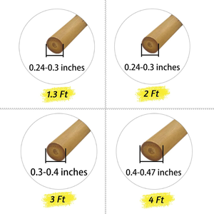 Estaca de bambú Natural y Flexible, caña de bambú, poste de bambú con alta calidad para construcción, agricultura, superventas - Product Image 5