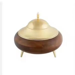 Juego de utensilios de cocina Diseño árabe Metal Hotpot Plata Acabado brillante Hecho a mano Tamaño personalizado Calentador de alimentos - Product Image 1