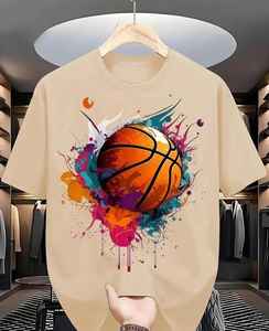 men's Essential Ultra Soft Comfortable T-Shirt Summer Eco-Friendly Appliques Denim Batik Corduroy Fabrics 100% Cotton Patches - Product Image 1