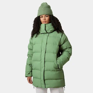 Chaqueta de Invierno Acolchada con Capucha Ajustable, Estilo Parka, para Mujer, con Logotipo Personalizado, de Jade OEM, Transpirable, de Algodón - Product Image 1