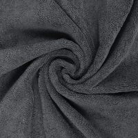 Serviette de Bain Luxe en Coton 100% Filé Anneaulement, 600 GSM, Rayée, 27 x 54 Pouces, Très Absorbante, Séchage Rapide, Grise, Pour la Maison