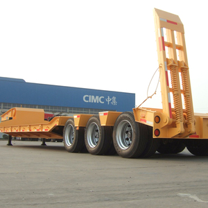 Semirremolque de Plataforma Baja de Alta Resistencia, Dos Líneas, Cuatro Ejes, Construcción de Acero de Alta Resistencia, Capacidad de Carga de 100T para Equipo Pesado - Product Image 5