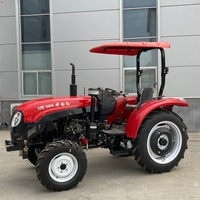 Tracteur agricole chinois 55HP 60HP 70HP 4x4, mini-tracteur compact avec homologation CE et chargeur