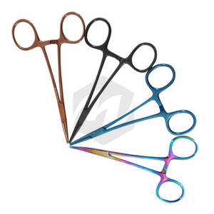 Halsted Mosquito Forceps 4,75 "Recta Hemostato Quirúrgico Abrazadera Color Recubierto Bloqueo Dental Uso Veterinario Instrumentos Médicos - Product Image 4