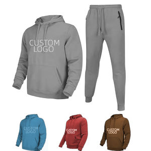 Ensemble personnalisé Ensemble de survêtement unisexe pour hommes Sweat vierge de haute qualité Pantalon de survêtement 100% coton épais Ensemble de sweat à capuche 2 pièces - Product Image 4