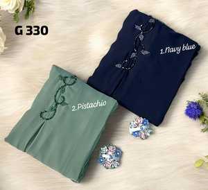 Élégant Modeste Brodé À La Main Femmes Boîte Plissée Travail À La Main Abaya Formelle Traditionnelle Dubaï Robes Tissu Respirant - Product Image 4