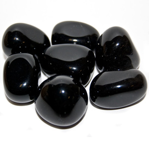 Di alta qualità naturale nero di ossidiana pietre per il Reiki e di cristallo di energia guarigione naturale nero ossidiana pietra per il commercio all'ingrosso - Product Image 4