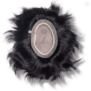 027 Golden Mirage 2 Silk Super Premium Straight Toupee para hombres Indian Remy Hair Patch con PU Technique Alta calidad - Product Image 1