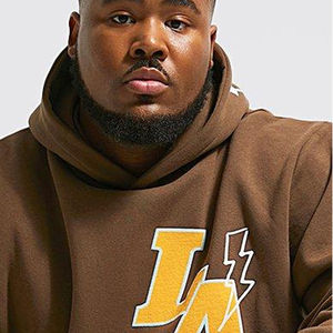 Men Distressed French Terry Oversized Boxy Zipper Hoodie Rhinestone Embroidery <b>Patch</b> Custom Logo Solid Tracksuit 100% cotton - Product Image 4