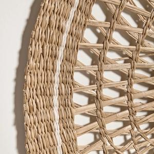 Marco de espejo de algas marinas hecho a mano de tejido suelto redondo montado en la pared antiguo moderno espejo rústico de lujo algas marinas - Product Image 2