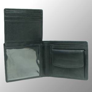 Cartera de Cuero Genuino para Tarjetas de Crédito, Marrón/Negro, Cuero de Grano Completo, Logotipo Personalizado en Relieve, Ranura para Billetes, Cartera de Cuero para Hombre - Product Image 5