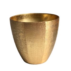 Vela en forma de cubo dorado de aluminio, bote plateado de alta calidad con diseño en relieve, vela de Metal - Product Image 1