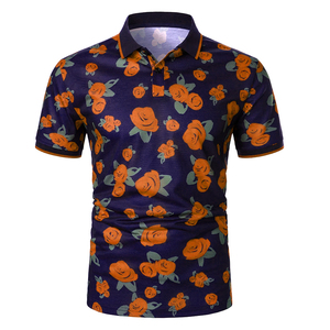 Nuevo estilo Impresión de sublimación completa Transpirable Elegante Ropa al aire libre Polos Algodón Tallas grandes Polos para hombres - Product Image 1