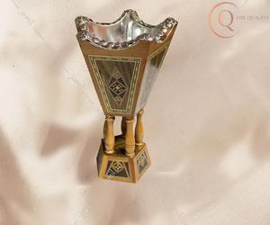 เตาเผาเครื่องหอมไม้แบบอินเดียโบราณสำหรับการทำสมาธิ  ฐานวางธูปธรรมชาติและทนทานเพื่อบรรยากาศอันเงียบสงบ - Product Image 4