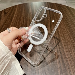 Étui de téléphone de luxe KKY transparent en TPU+PC antichoc avec charge magnétique sans fil pour 17/16/15/14/13/<span class=keywords><strong>12</strong></span>/11 Pro Max - Product Image 4