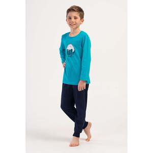 Ensemble de pyjama pour garçon ERKEK COCUK P.SUPREM à col rond et manches longues (9/10-15/16) - ZUMRUT - ZUMRUT - Product Image 1