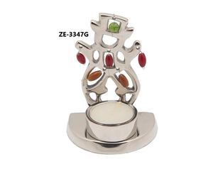 Portavelas Decorativo de Hierro de Moda de Zahid Exports, Diseño Cuadrado Ecológico Hecho a Mano, Ideal para Navidad - Product Image 1