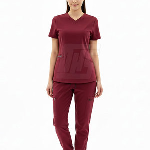 Uniforme de Enfermería para Mujer, Conjunto de Uniforme Médico Transpirable de Tela Suave para Trabajo en Hospitales y Clínicas, Comodidad para Turnos Largos - Product Image 3