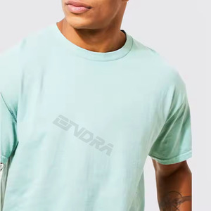 Nouveauté T-shirt de sport pour homme à col rond en tissu respirant uni à manches courtes avec fonction de séchage rapide pour la salle de sport et la remise en forme - Product Image 2