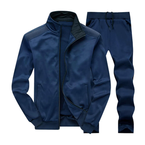 Survêtement personnalisé de qualité supérieure vêtements pour hommes maillot de couleur gris bleu personnalisé avec pantalon gris survêtement pour hommes - Product Image 6