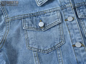 Veste en jean d'hiver OEM Nouvelle mode Haute qualité Homme Logo personnalisé Style peinture éclaboussée sur le devant Loisirs Emballage personnalisé Décontracté - Product Image 5