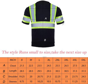 T-shirt de travail haute visibilité avec bande réfléchissante pour la construction, l'usine et l'industrie - Product Image 6