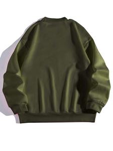 Sudadera de Cuello Redondo para Hombre, 100% Algodón, Felpa, Bordada, Manga Larga, Invierno, Venta al Por Mayor - Product Image 2