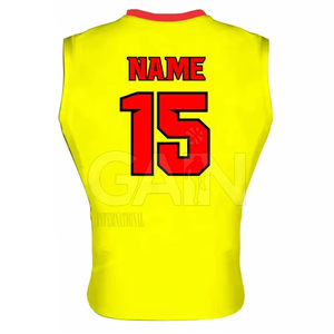Uniformes Deportivos para Hombre 7 V 7 al Por Mayor con MOQ Bajo, Logotipo Personalizado, Transpirables, 100% Poliéster, Secado Rápido, Sin Mangas, 340g, para Todas las Temporadas - Product Image 6