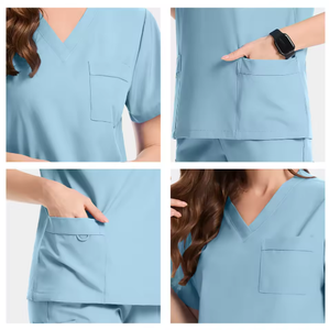Bulk Scrubs Uniforms Sets for Women Reusable Scrubs Suit Scrubs Uniforms Sell Well Factory Price Scrubs Uniforms - Product Image 4